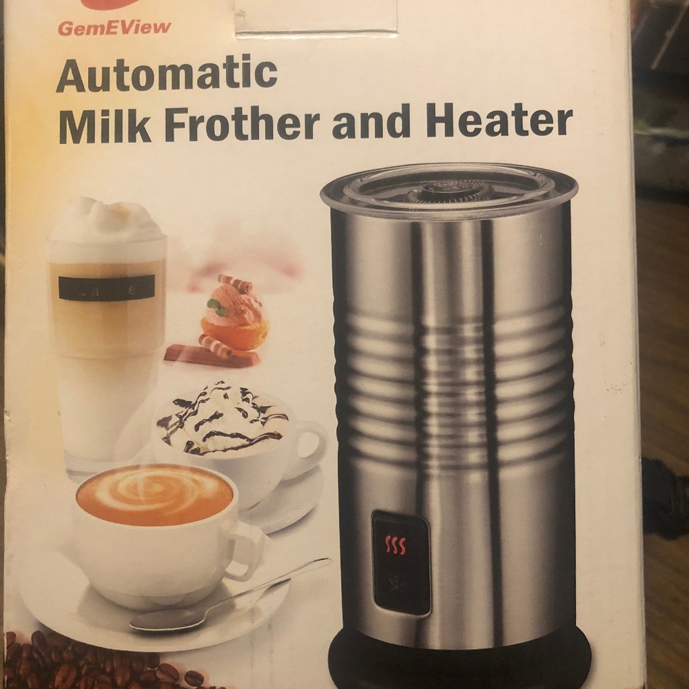 Electric Milk Frother Warmer and Heater Stainless